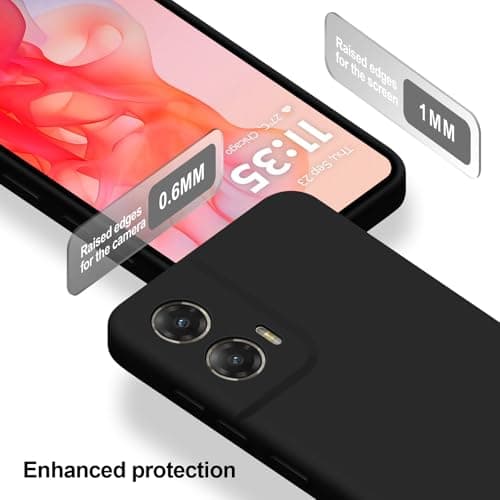 Btstring Case for Motorola Moto G Stylus 5G 2024, Soft Silicone Case with Upgraded Camera Protection, Shockproof Slim Case Cover with Anti-Scratch Microfiber Lining, Black — view 5