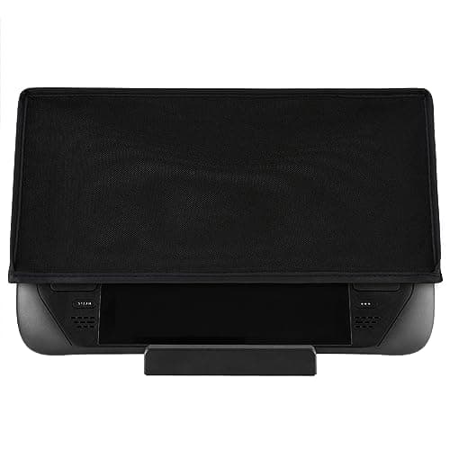 PlayVital Soft Neat Lining Dust Cover for Steam Deck LCD, Anti Scratch Dust Proof Cover Sleeve Protector Dust Guard for Steam Deck OLED - Black — view 2