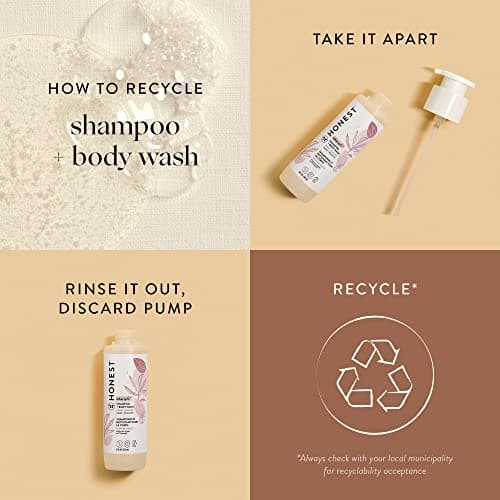 The Honest Company 2-in-1 Cleansing Shampoo Body Wash Gentle for Baby, Naturally Derived Tear-free Hypoallergenic Sweet Almond Nourish 10 fl oz — view 7