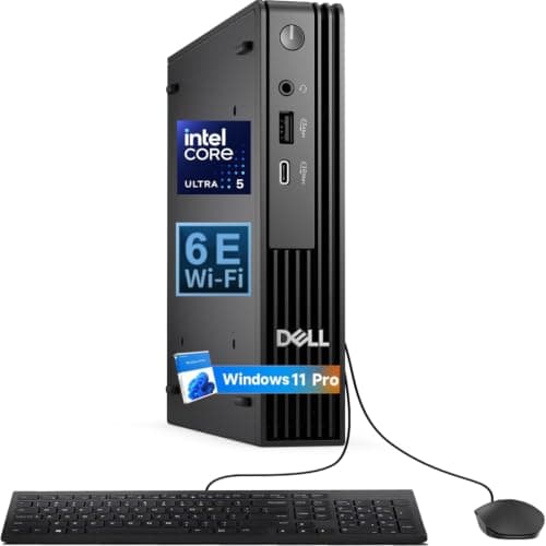 Dell OptiPlex Next-Generation, Pro Micro Business Desktop, Intel i5-14500T, 14-Core, up to 4.8 GHz, 16GB DDR5 RAM, 512GB NVMe SSD, WiFi 6E, Bluetooth, Windows 11 Pro, HDMI, DisplayPort