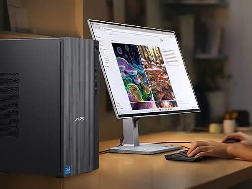 Lenovo IdeaCentre Secure & Productive Business Tower Desktop, Intel 10-Core Ultra 5 225, 8GB DDR5 RAM, 756GB Storage(256GB SSD & 500GB HDD), HDMI + VGA, Wi-Fi 6E, RJ-45, USB-C, Windows 11 Pro — view 5