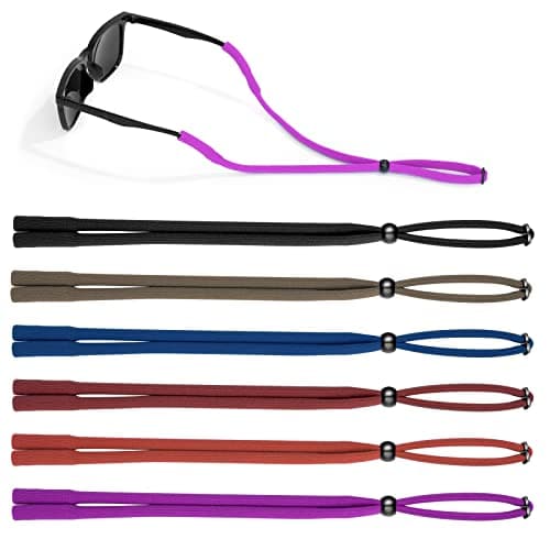 VOOGLASS Glasses Strap(6 PCS) Sports Eyeglass Strap,Adjustable Sunglasses Lanyard Neck Holders Cord Retainer for Men Women — view 2