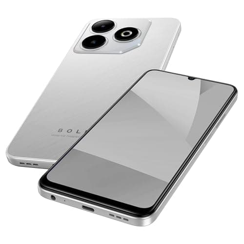 BLU Bold K12 | 2025 | Unlocked | 6.8” HD+ 120Hz Infinity Display | 50MP Main + 8MP Selfie Cameras | 128GB Internal Storage | US Version | US Warranty | Silver — view 4
