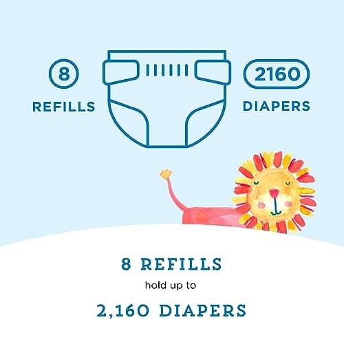 Mama Bear Diaper Pail Refills for Diaper Genie Pails, 270 Count (Pack of 4) — view 3