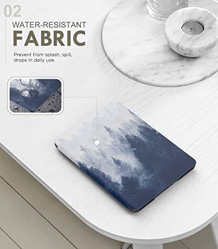 MoKo Case for All-new 7"Kindle Paperwhite 12th Generation 2024&Kindle Colorsoft Signature Edition 2024,Lightweight PU Protective Shell Cover with Auto Wake/Sleep for Kindle Paperwhite 2024,Gray Forest — view 2