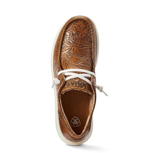 ARIAT Women's Hilo Loafer, Brown Floral Emboss, 10 — view 4