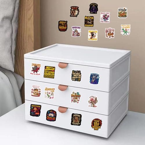 60Pcs DCC This is an Outrage Princess Donut Sticker Funny Dungeon Book Crawler Reading Carl Merch Stickers — view 4