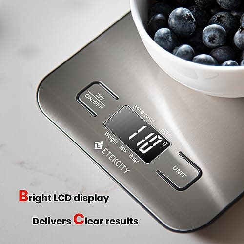 Etekcity Food Kitchen Scale, Digital Grams and Ounces, 11lb — view 3