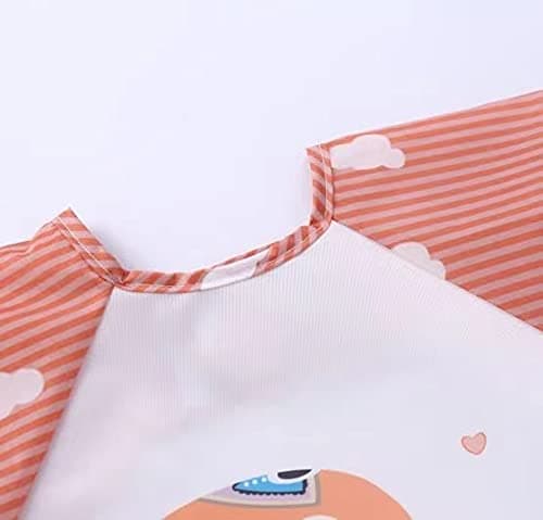 PandaEar (3 Pack) Baby Long Sleeve Bibs Waterproof| Baby Infant Toddler 6-36 Months for Eating, Stain and Odor Resistant — view 5