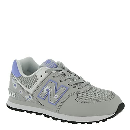 New Balance Kids 574 V1 70s Racing Lace-up Sneaker, SUMMER FOG/VIBRANT VIOLET, 10.5 W Little Kid (4-8 Years)