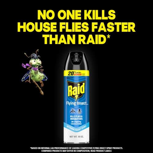 Raid Flying Insect Killer 7, Bug Spray, Insecticide Spray for Indoors & Outdoors, 18 oz — view 5