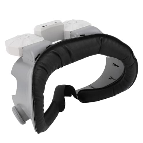 SUNGOOYUE VR Cooling Face Pad, Built in Dual Fans with Adjustable Airflow for Enhanced Comfort, Protein Leather Sponge ABS Material, 2 Speed Levels 3.5H 2.5H Battery Life, Prevent Sweat — view 2