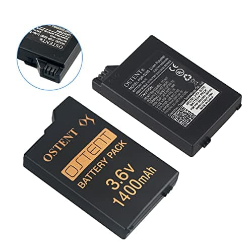 OSTENT Real 1400mAh 3.6V Lithium Ion Li-ion Polymer Rechargeable Replacement Battery Pack Upgraded Version for Sony PSP 2000/3000 PSP-S280 Console Video Games — view 3
