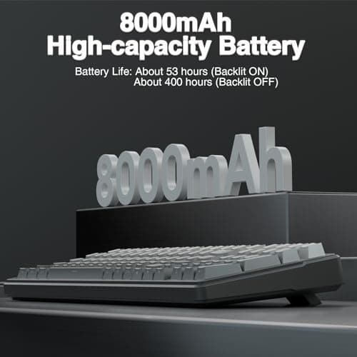 AULA F99 Wireless Mechanical Keyboard,Gasket Structure Hot Swappable Custom Keyboard,RGB Backlit,Creamy Sound,Side Printed PBT Keycaps,2.4GHz/USB-C/BT5.0 Computer Gaming Keyboards — view 5