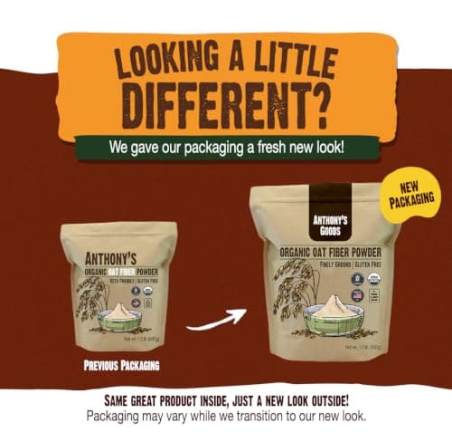 Anthony's Organic Oat Fibre, Batch Tested Gluten Free, Non-GMO, 680g — view 5