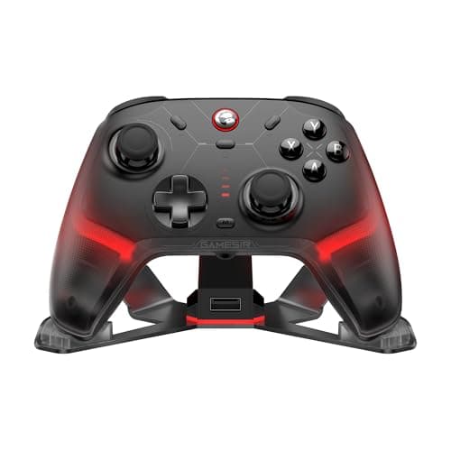 GameSir Cyclone PC Controller Mag-Res TMR Sticks 1000Hz Report Rate Hall & Micro 2-in-1 Triggers RGB Lighting with Charging Dock for PC/Switch/iOS/Android(Black)