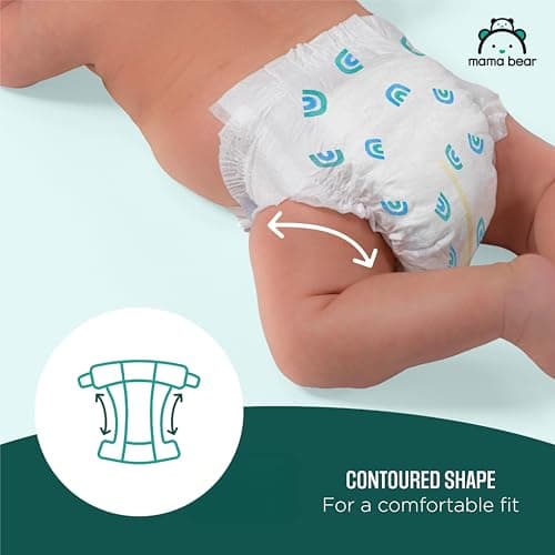 Amazon Brand - Mama Bear Gentle Touch Baby Diapers, Size 6, 108 Count (4 Packs of 27), Hypoallergenic, Wetness Indicator — view 3