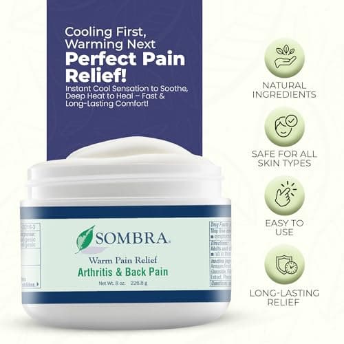 Sombra Warm Therapy Gel – Warming Muscle Comfort & Tension Relief – 8oz Jar — view 2
