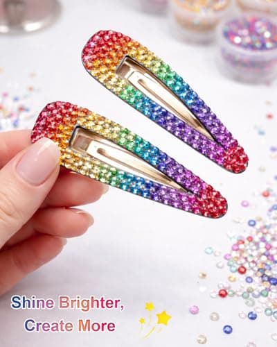 Gelapa 28000+pcs Rhinestones for Bedazzling, Bedazzle Kit with Nail Glue, 3mm Flatback Gems for Crafting, Bedazzling Kit for Nail Charms Gems Clothing Shoes Book Diamond Art-Colorful — view 5