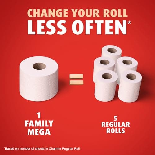 Charmin Ultra Strong Clean Touch Toilet Paper, 24 Family Mega Rolls = 120 Regular Rolls — view 3