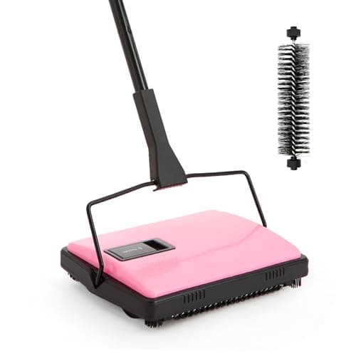 Yocada Manual Carpet Sweeper Cleaner Household Sweeper with Extra Brush
