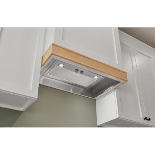 Broan- NuTone PM400SS Custom Cabinet Built-in 3-Speed Power Pack Insert with LED Lighting and 450 Max Blower CFM, 21-Inch, Stainless Steel — view 2