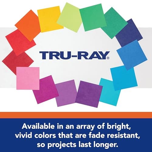 Tru-Ray® Construction Paper, 12" x 18", 50% Recycled, Atomic Blue, Pack Of 50 — view 3