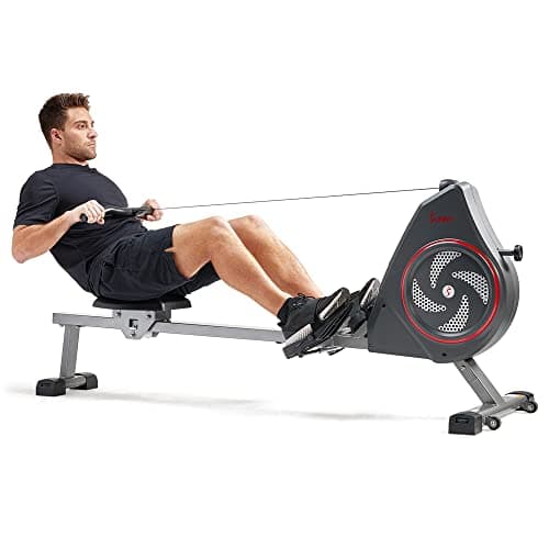 Sunny Health & Fitness Air+ Magnetic Rowing Machine with Exclusive SunnyFit App and Smart Bluetooth Connectivity -SF-RW520008