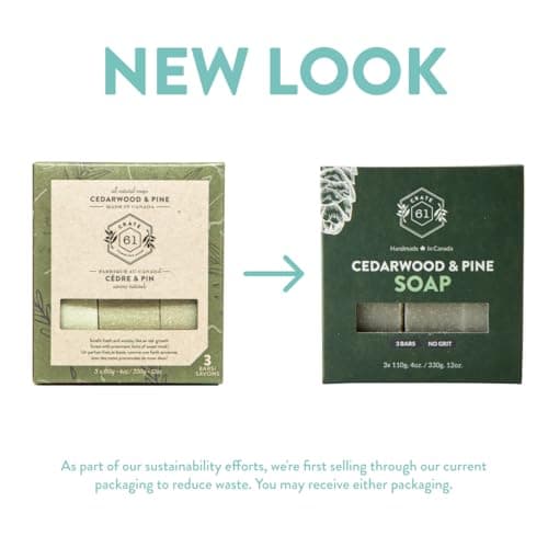 CRATE 61 ORGANICS Vegan Natural Bar Soap, Handmade Soap With Premium Essential Oils, Cold Pressed Face And Body For Men Women 3 Pack, (4 oz, Bars) (Pine) — view 8