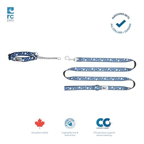 RC Pets 3/4" Martingale Training Collar, Small, Bones — view 4