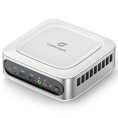 CyberGeek Mini PC Gaming, 11th Gen Core i9-11900H(8C/16T, Up to 4.9GHz), 32GB DDR4 1TB PCIe SSD Mini Computer Linux, 4K Triple Display (DP/HD/Type-C), 6 USB Ports, Dual LAN, Wi-Fi 6, BT5.2 Home Office