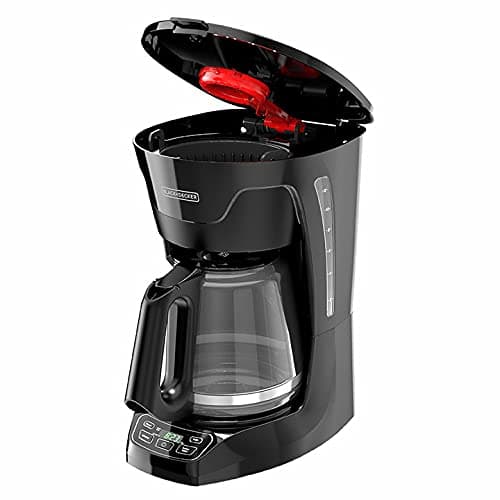BLACK+DECKER CM1110B Programable 12-Cup Coffee Maker, Easy Pour, Non-Drip Carafe with Removable Filter Basket, Black — view 8