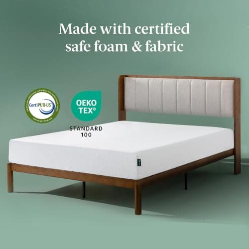 Zinus Full Mattress - 6 Inch Green Tea Cooling Gel Memory Foam Mattress, Pressure Relief, for Cool Sleep, CertiPUR-US Certified Foam, Mattress in a Box, 10-Year Warranty, Full Size — view 4