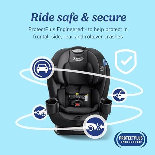 Graco® TriRide 3-in-1 Reclining Car Seat, Clybourne - Rear & Forward Facing Car Seat, Highback Booster, Adjustable Headrest — view 3