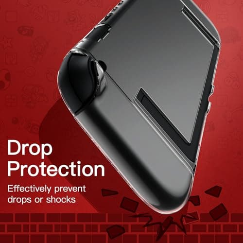 JETech Clear Dockable Case for Nintendo Switch 2 (2025) 7.9 Inch, Soft TPU Grip Cover for Joy-Con Detachable, Slim Carrying Protective PC Back Shell, Anti-Scratch — view 5