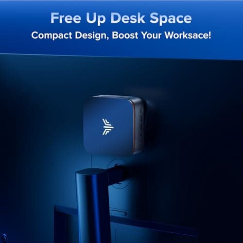 KAMRUI Pinova P1 Mini PC, W-11 Pro AMD Ryzen R2544(Beat 10110U/N150/N95 up to 3.7GHz), 16GB RAM 256GB SSD Mini Desktop Computer Support 4K HDMI+DP+Type-C/WiFi/BT for Business Home Office Mini pc — view 5