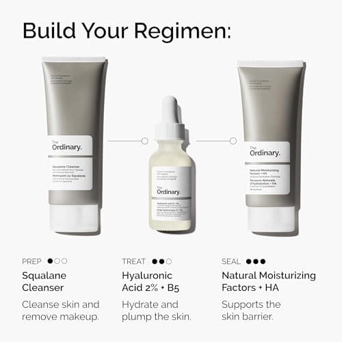 The Ordinary Hyaluronic Acid 2% + B5 (with Ceramides), Multi-Depth Hydration Serum for Plumper, Smoother Skin, 1 Fl Oz — view 4
