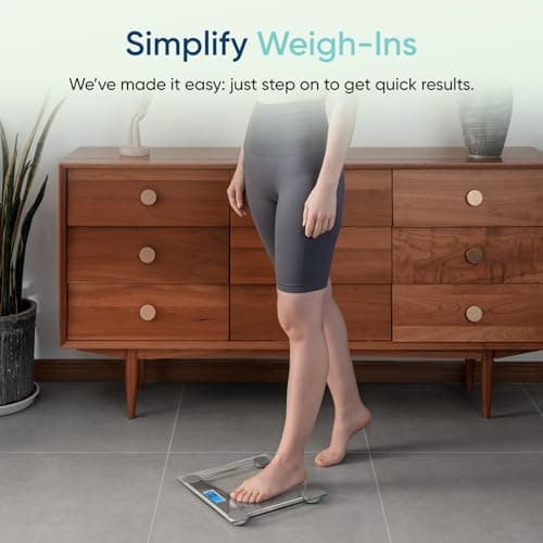 Etekcity Digital Body Weight Bathroom Scale, Large Blue LCD Backlight Display, High Precision Measurements,6mm Tempered Glass, 400 Pounds — view 5