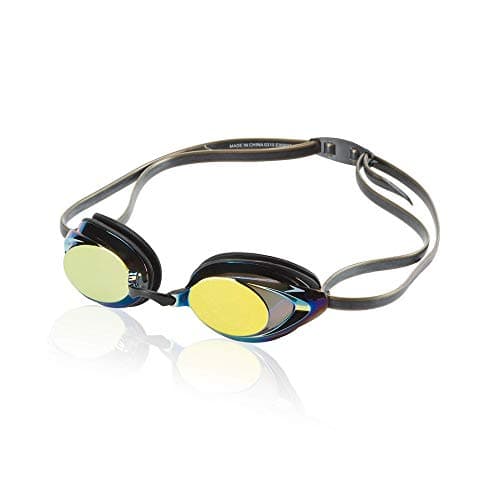 Speedo Unisex Adult Swim Goggles Mirrored Vanquisher 2.0 - Deep Gold, One Size