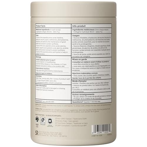 Sports Research® Collagen Peptides - Hydrolyzed Type 1 & 3 Collagen Powder Protein Supplement for Healthy Skin, Nails, & Joints - Easy Mixing Vital Nutrients & Proteins, Collagen for Women & Men