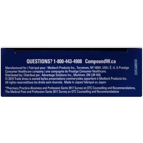 Compound W Wart Remover One Step Medicated Foot Pads- 20 Count - With Salicylic Acid, Maximum Strength, Effective Wart Removal — view 7