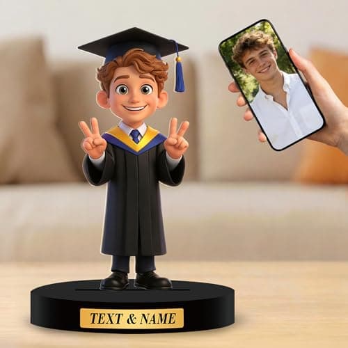 Custom Graduation Figures from Photo, Personalized 2026 Graduation Gifts Decorations, 2D Acrylic Figurine, Posable Figure, for Friends