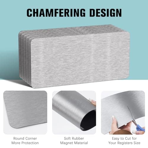 5.5"x12" Magnetic Vent Covers, 2 Pack Magnet Air Vent Cover for Floor Home — view 4