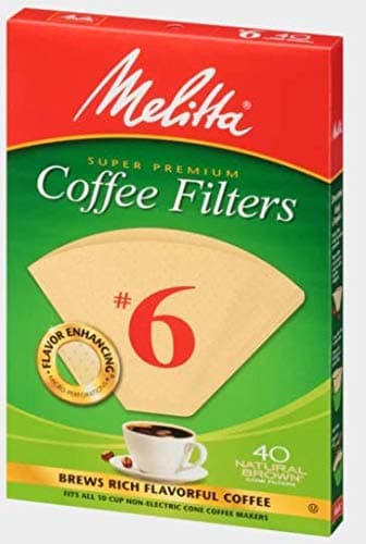 MELITTA Natural Brown #6 Cone Filters, Cone Coffee Filters, Replacement Filters, Coffee Maker Filters, 40 Count (Pack of 12) — view 7