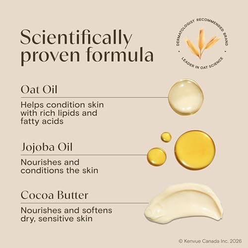 Aveeno Daily Moisturizing Body Oil Mist with Cocoa Butter Vanilla Scent, Oat Oil, & Jojoba Oil, Lightweight Oil Provides Long Lasting Hydration, Hypoallergenic, 200 mL — view 4