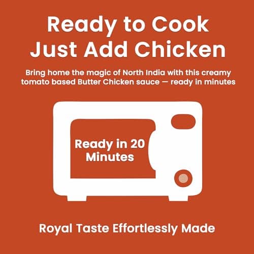 Meals Delight Butter Chicken Simmer Sauce – Easy Indian Curry Sauce for Chicken, Paneer or Vegetables | Rich Tomato & Cashew Sauce | Mild & Creamy | Gluten-Free | Shelf-Stable | 12.6 oz Pack of 3 — view 2
