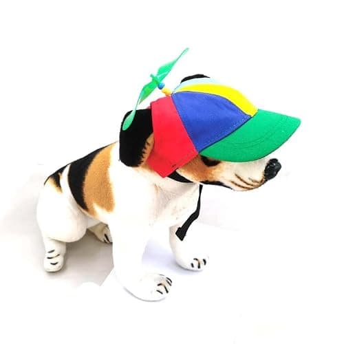 Ifnov Propeller Pet Hats, Funny Helicopter Adjustment Green Hats for Dog and Cat M — view 3