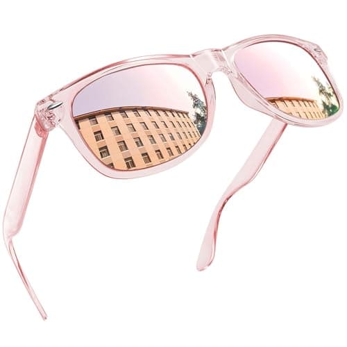 Joopin Square All Pink Sunglasses Retro Designer Oversized Sun Glasses Polarized UV Protection Fashion Shades for Women Men