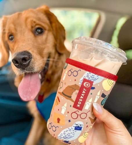 Sok It JavaSok Iced Coffee & Cold Soda Insulated Neoprene Cup Sleeve (Horcrux, Medium: 22-28oz) — view 5