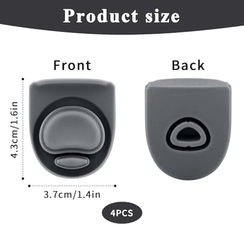 4pcs Replacement Stopper Seal Gasket Compatible with Owala FreeSip 24oz 32oz, Water Bottle Lid Insert Cap Silicone Seal Parts for Owala 16/19/24/32/40oz Spout Mouthpiece Accessories (Gray) — view 2